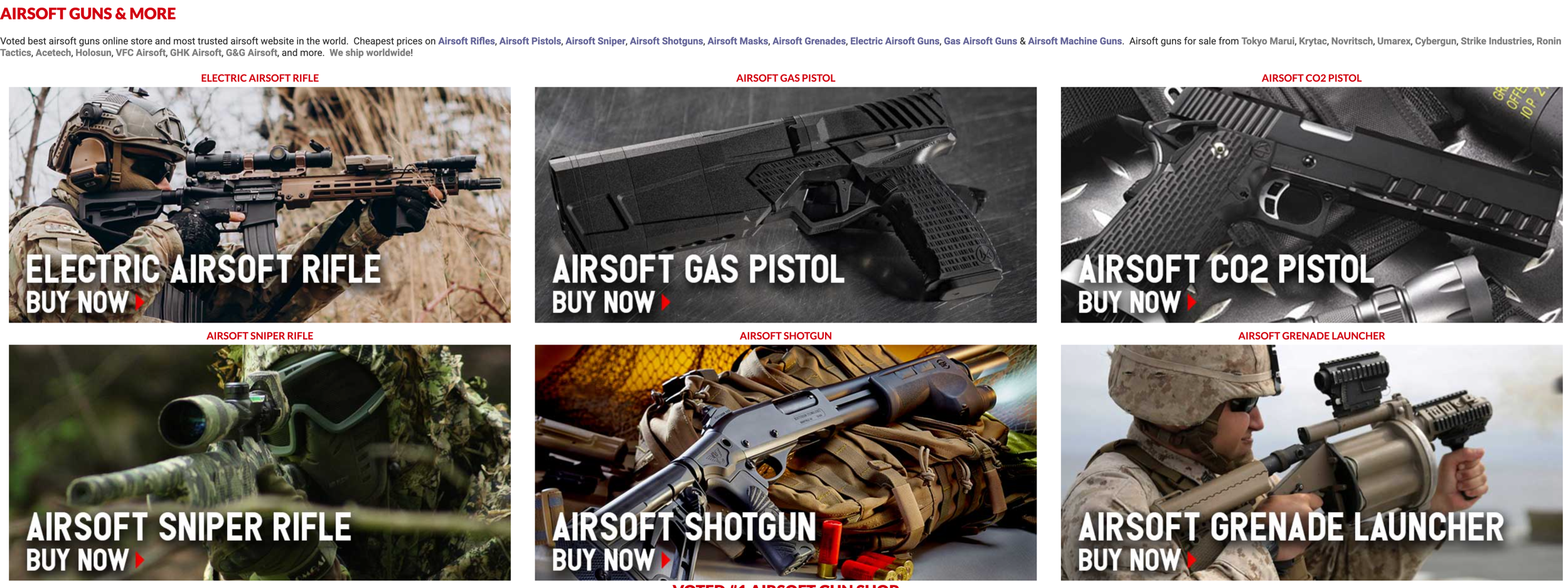 Redwolf Airsoft Magento 2 storefront